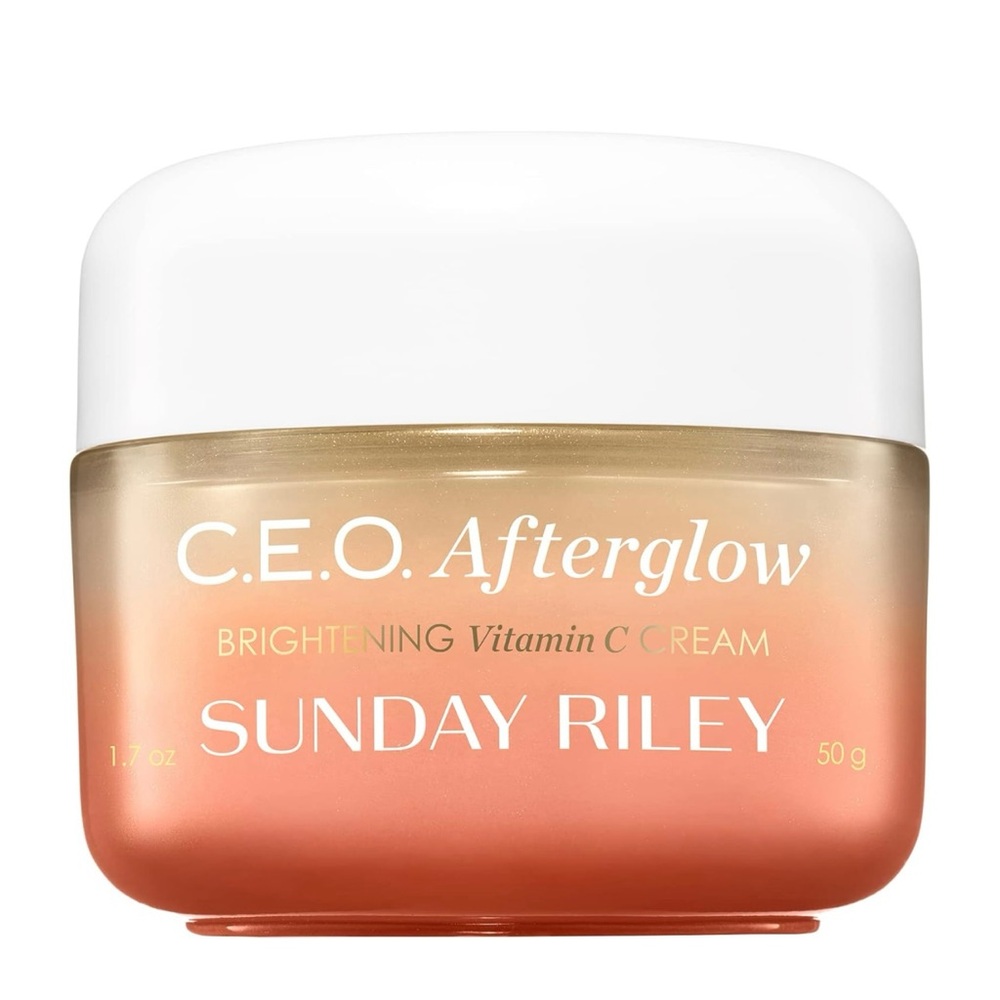Sunday Riley C.E.O. Afterglow Brightening Vitamin C Cream Face Moisturizer 1.7oz